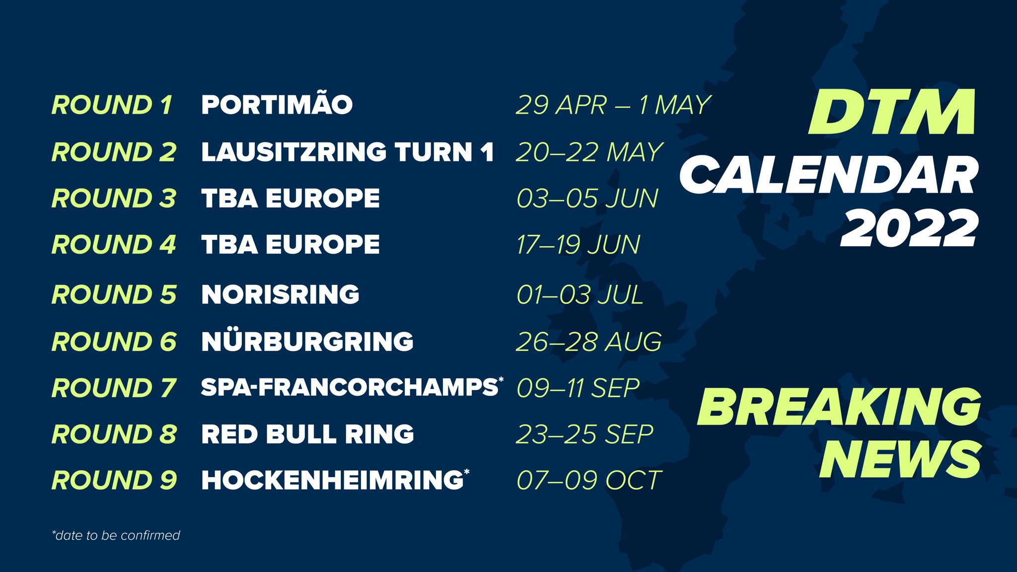 Neuf meetings DTM en 2022 avec Portimao pour ouvrir la saison - Endurance Info Neuf meetings DTM en 2022 avec Portimao pour ouvrir la saison - Endurance Info