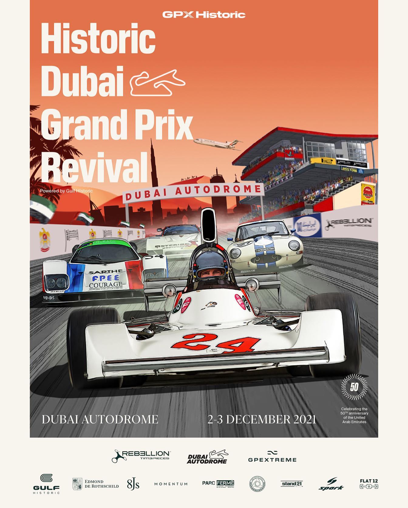 Historic Dubai Grand Prix Revival powered by Gulf Historic de très