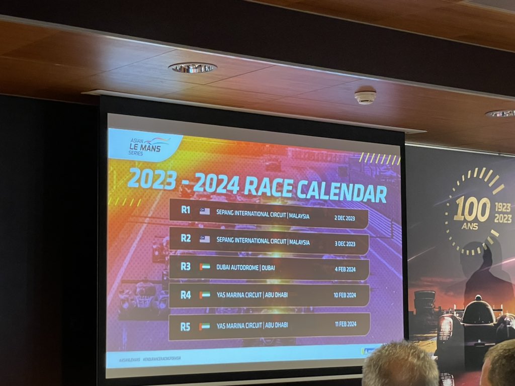 L'Asian Le Mans Series dévoile un calendrier 20232024 plus