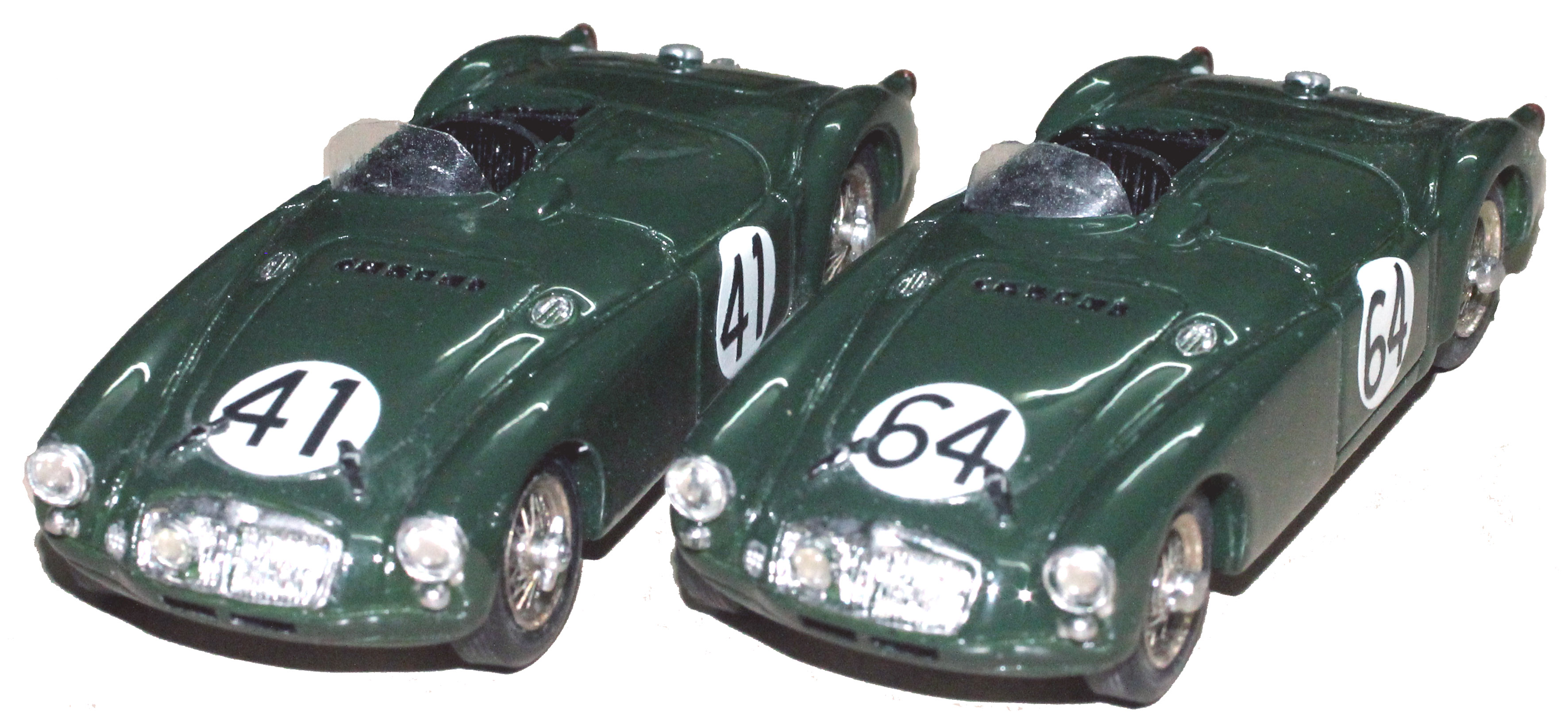MG A ex182 roadster No.64 Lund-Waeffler 24H Le Mans 1955 1:18 Triple 9