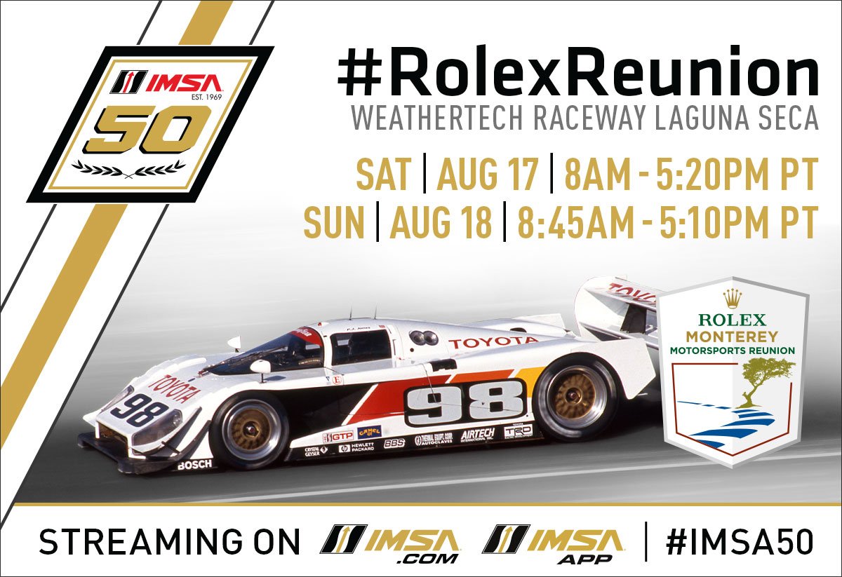 Live streaming Monterey Rolex Reunion Endurance Info