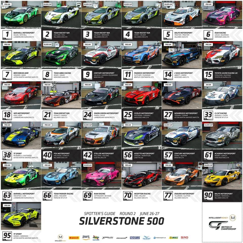 Spotter Guide Silverstone 500