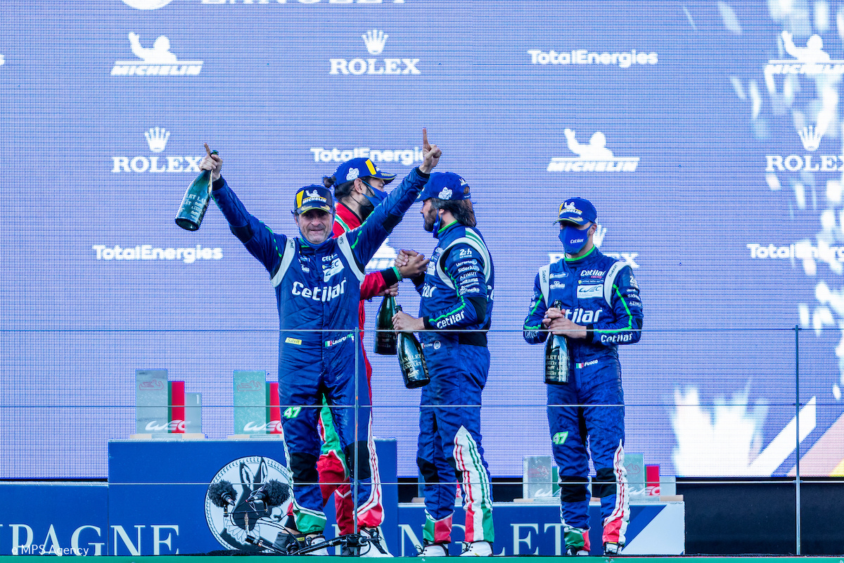 Podium GTE Am Portimao