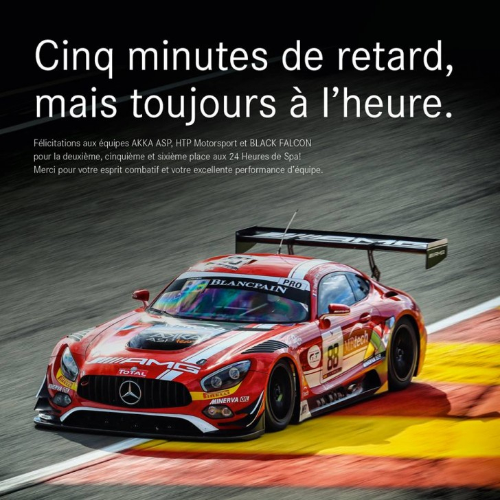 Pénalité Mercedes Spa 2016