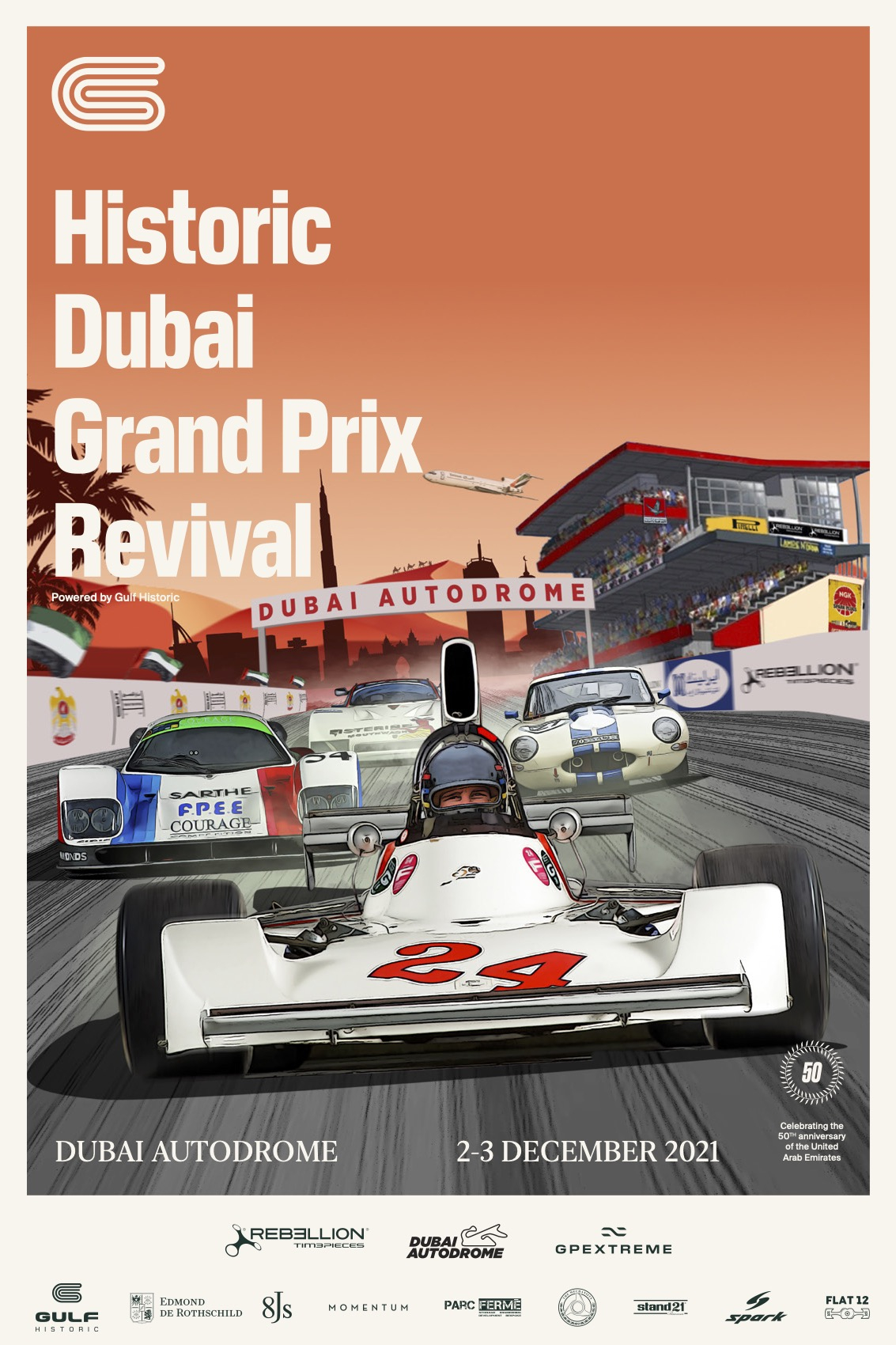 Historic Dubai GP Revival poster