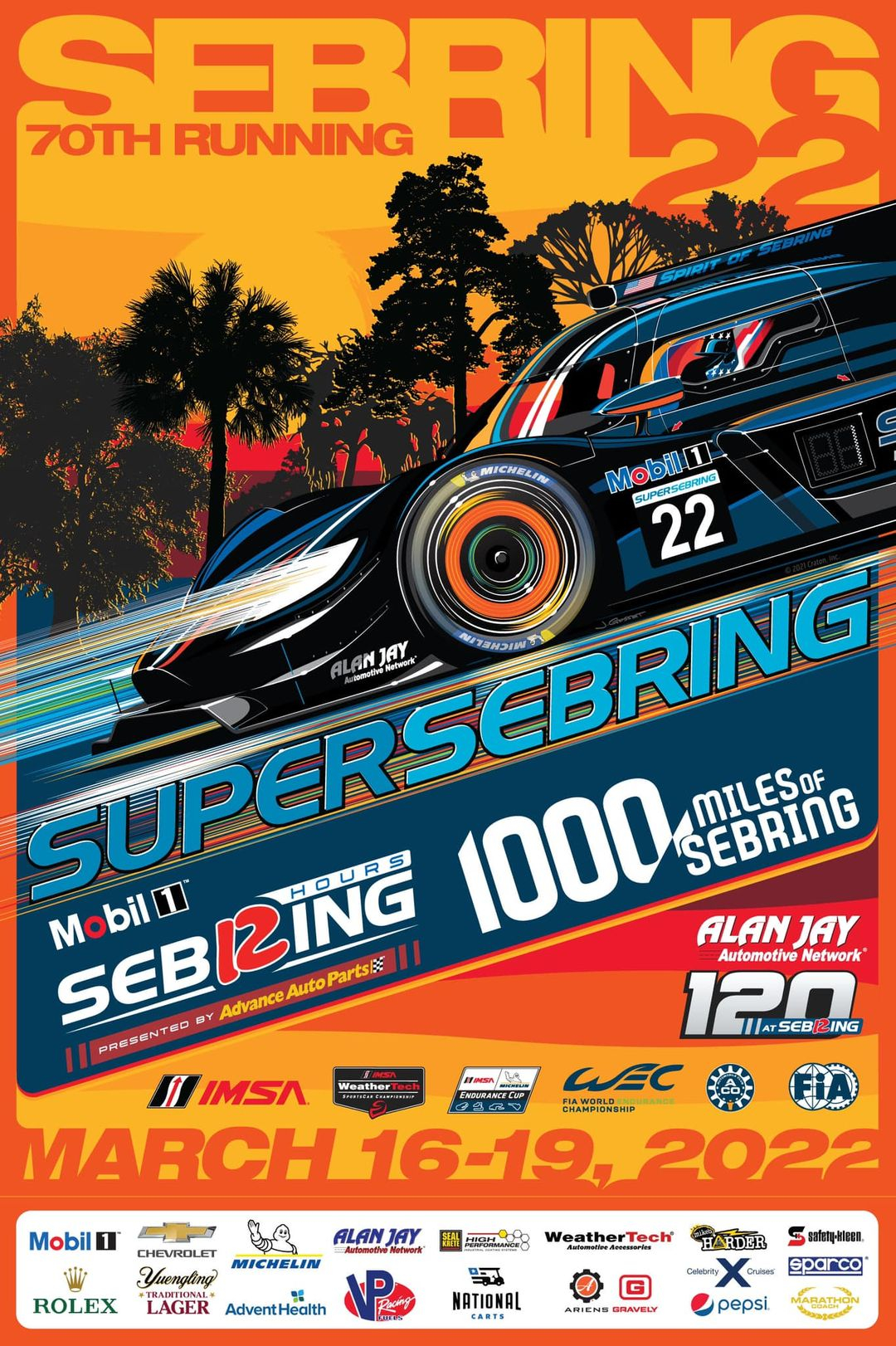 Le poster officiel du Super Sebring dévoilé... Endurance Info