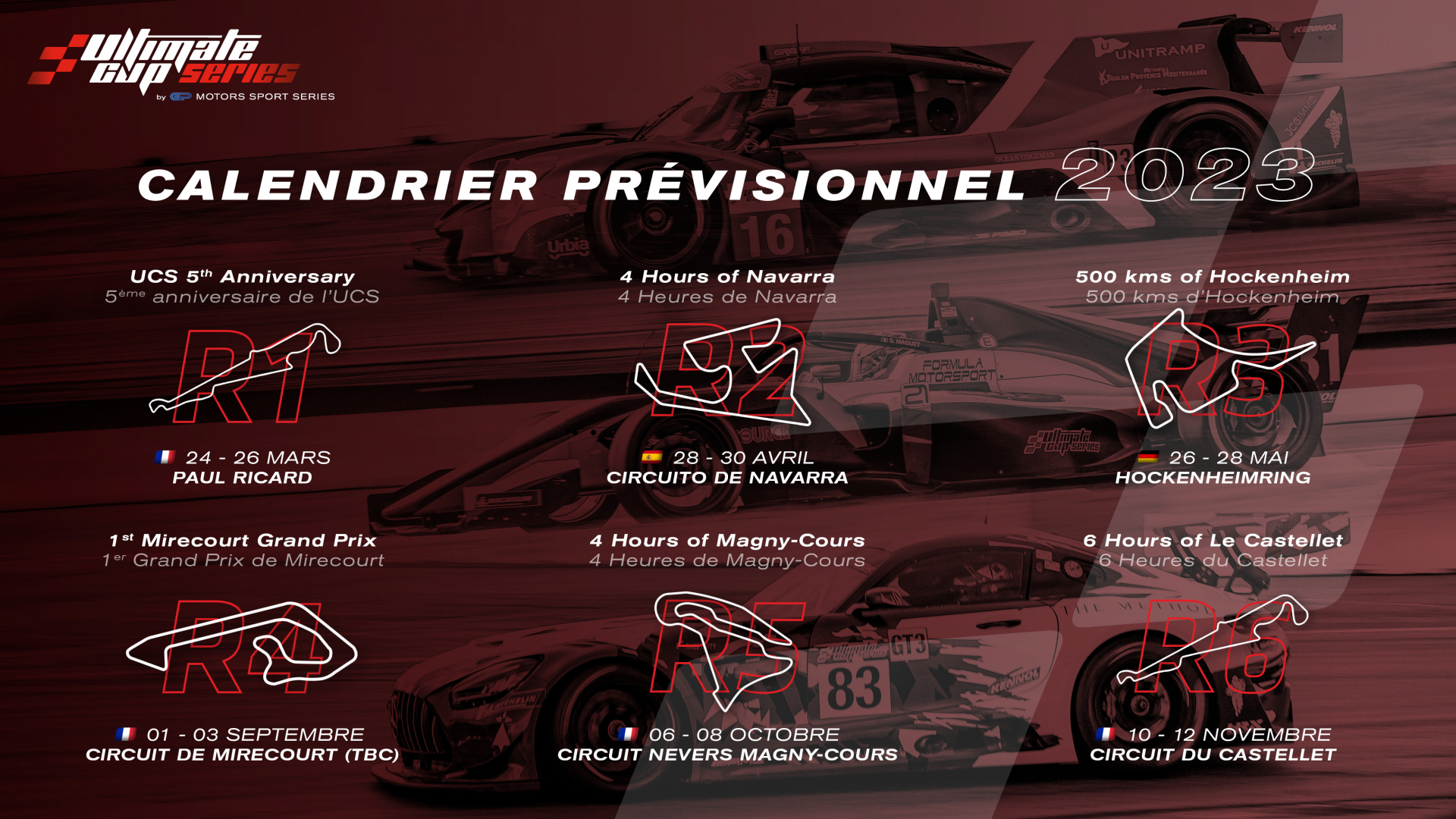 L’Ultimate Cup Series dévoile son calendrier pour la saison 2023