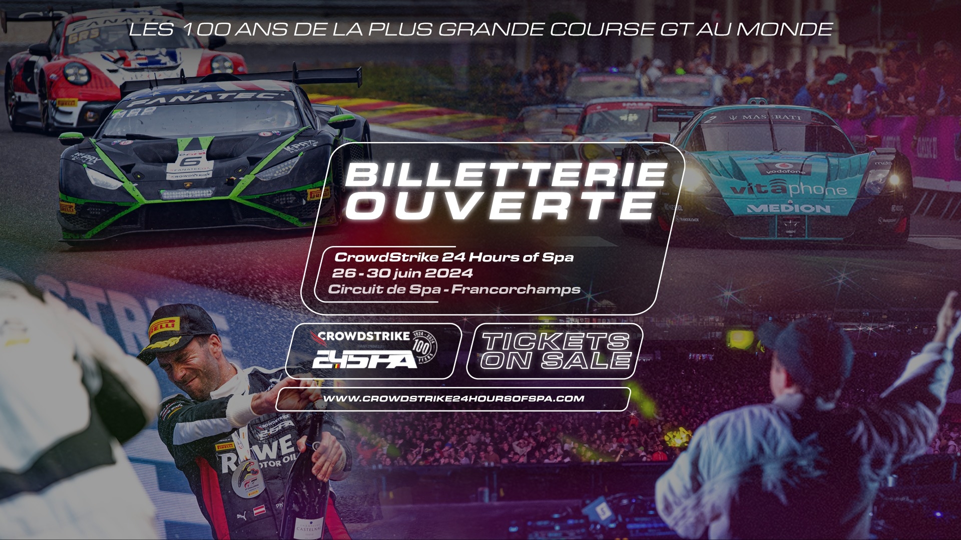 La billetterie ouverte pour le centenaire des 24H de Spa est ouverte ! -  Endurance Info