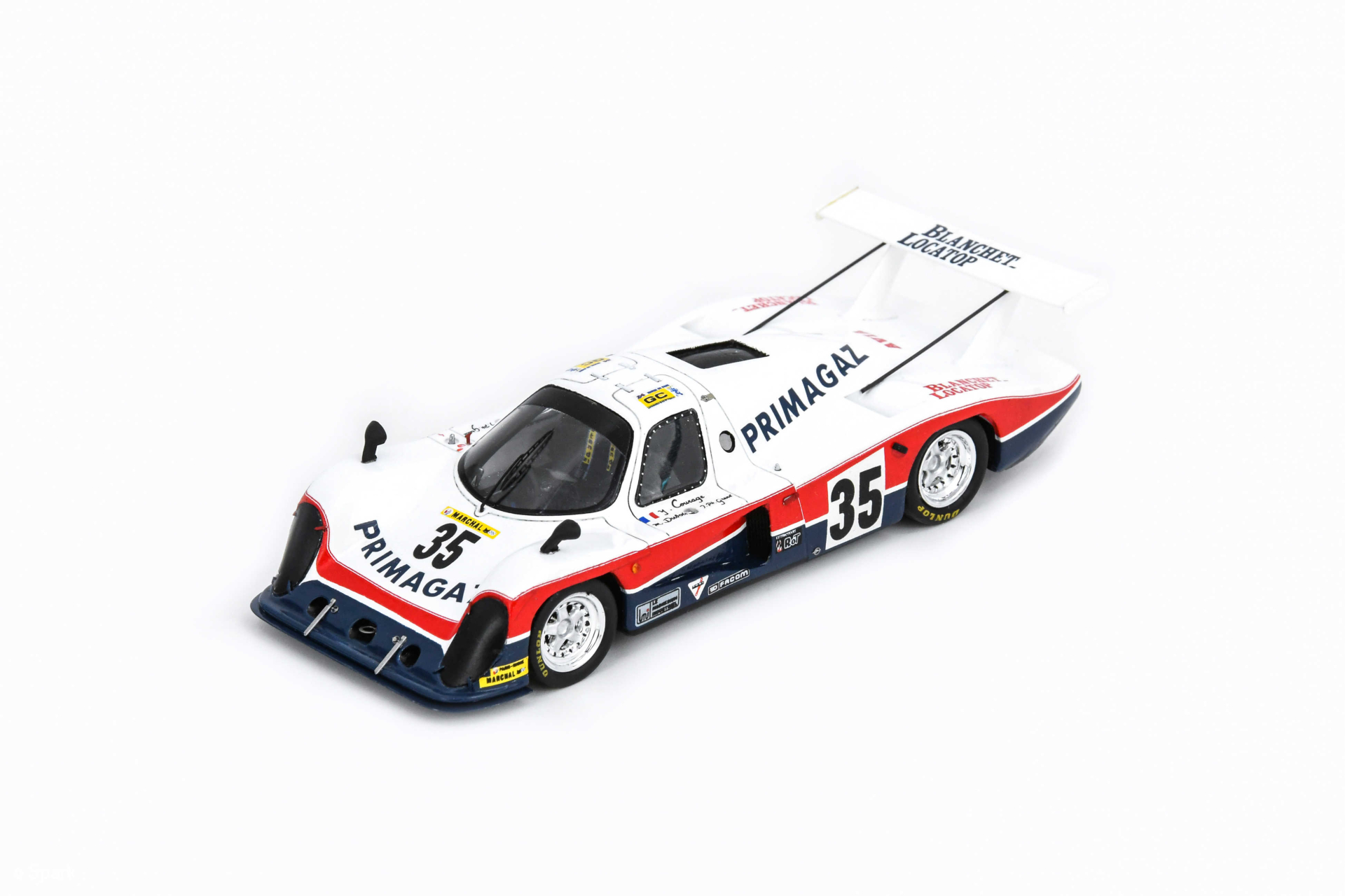 お気にいる Cougar 1/43 Spark Porsche Y 20th #13 Mans'85 Le Primagaz C12 レーシングカー